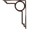 Ekena Millwork Maria Wrought Iron Bracket, (Single center brace), Antiqued Copper 1 1/2"W x 10"D x 12"H BKTM01X10X12SMAACO - alternate 5
